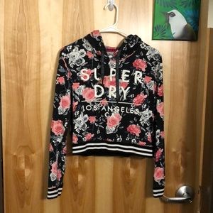 SuperDry crop hoodie